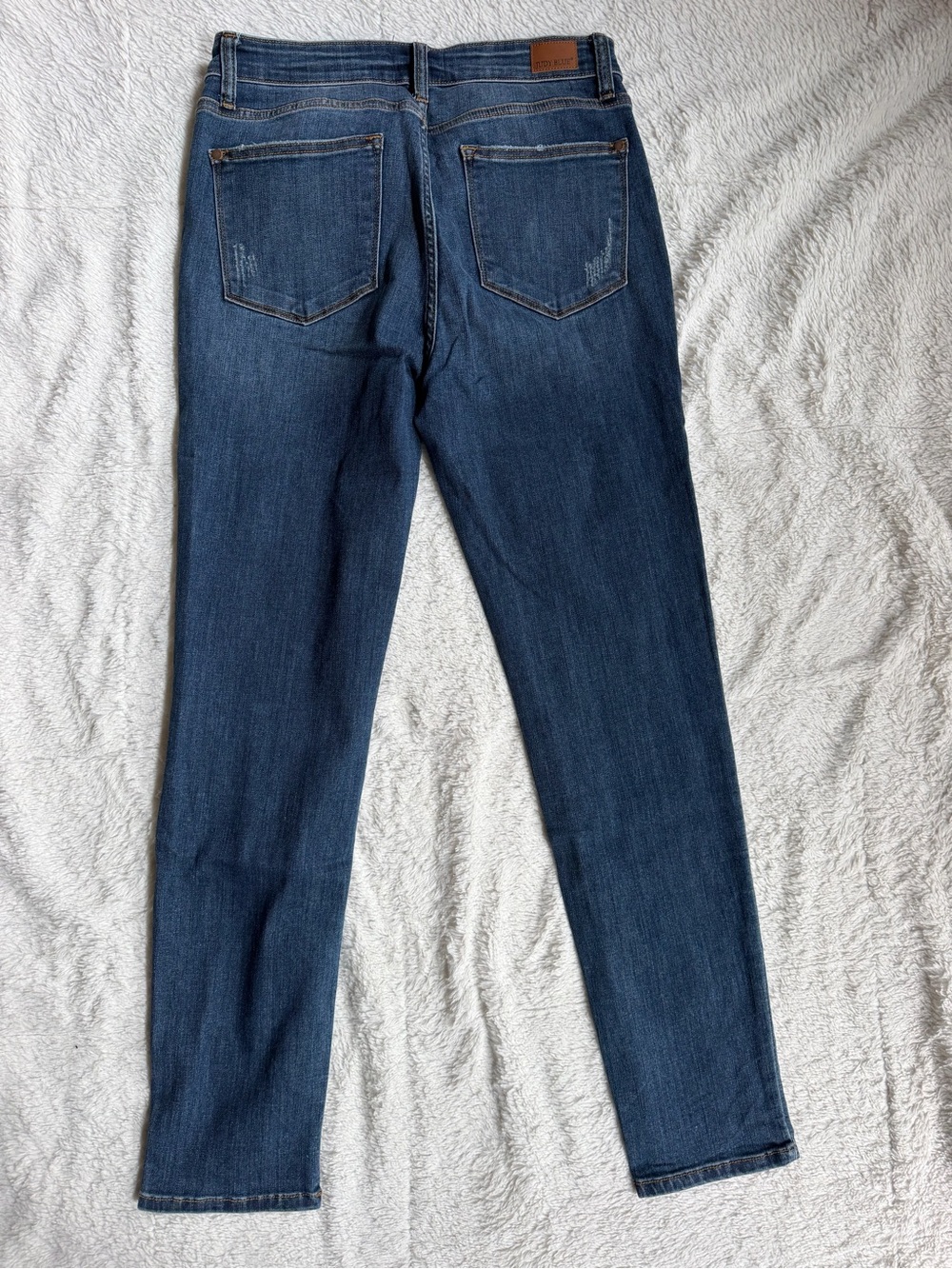 Judy Blue Dark Blue Relaxed Fit Straight Jeans - Picture 3 of 3